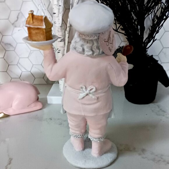 NEW! Shabby Chic GINGERBREAD BAKING SANTA DECOR - Picture 4 of 6